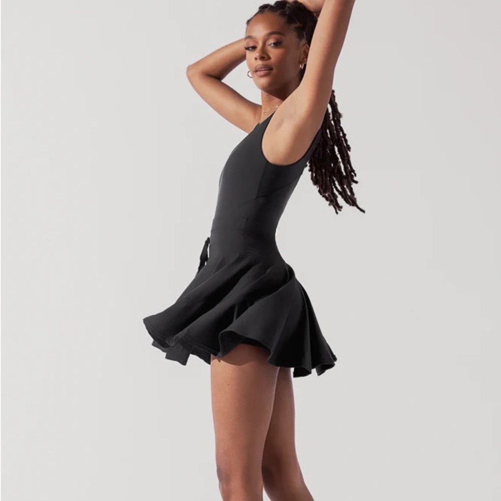 POPFLEX twirl dress in black size small